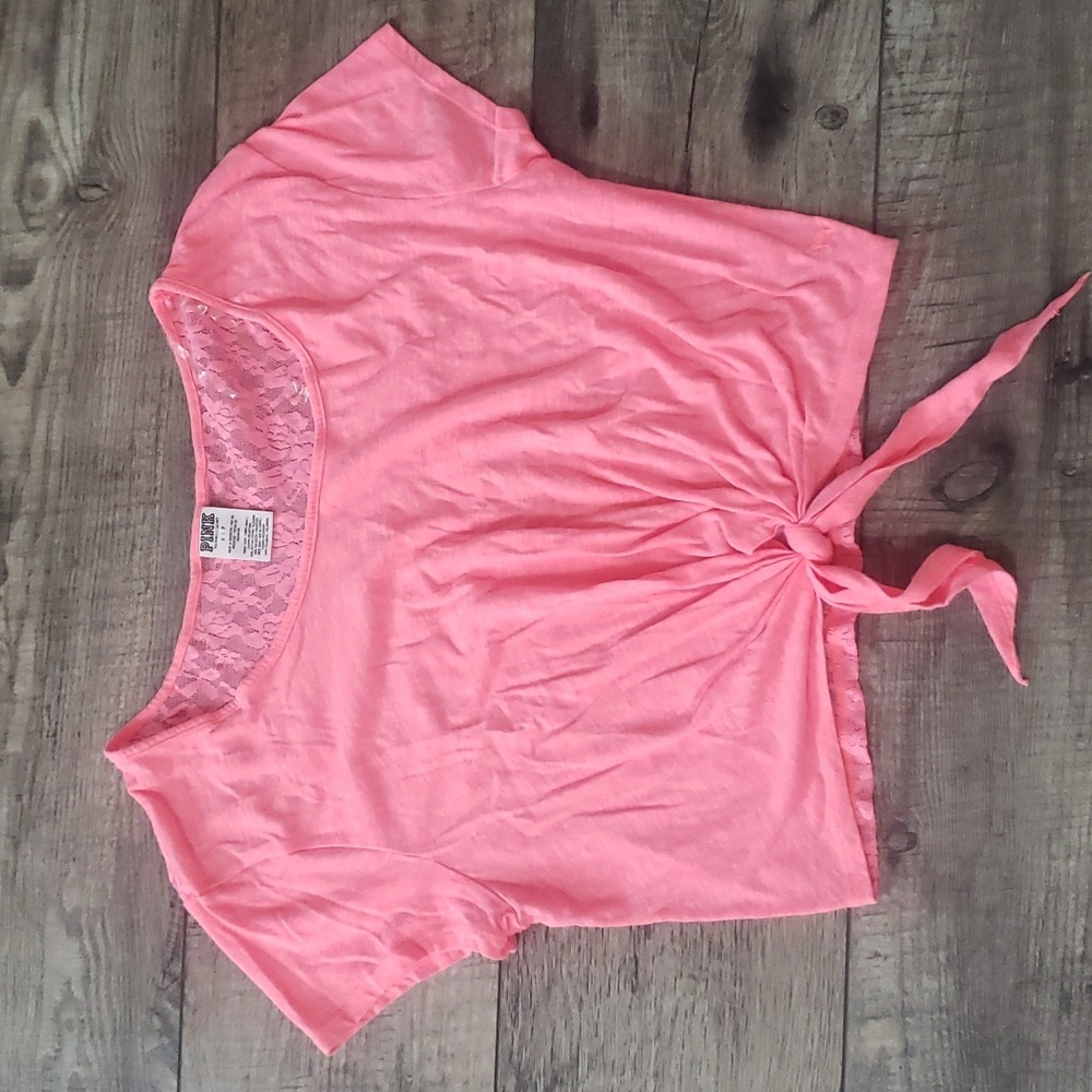 Pink Victoria's secret crop top